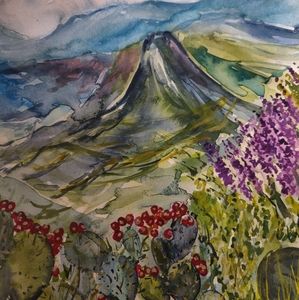 original cactuses🌵 watercolor painting